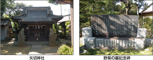 矢切神社と野菊の墓記念碑